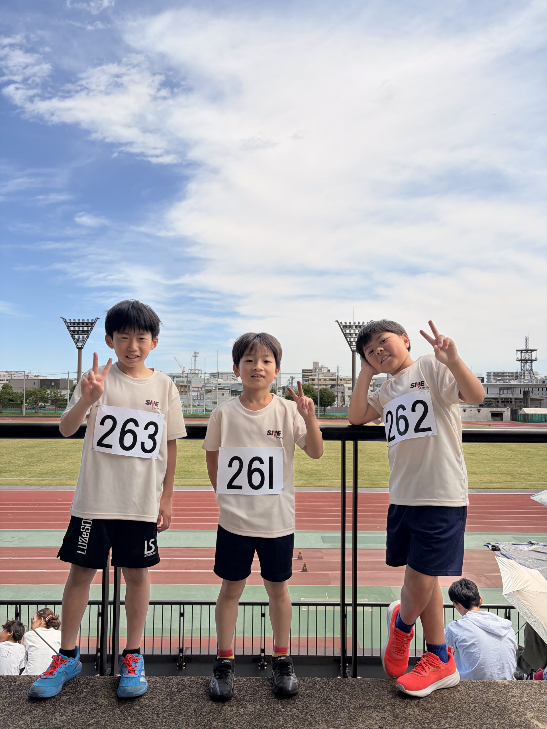 走るのが楽しい！と笑顔のお子様